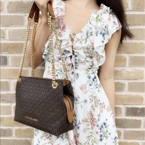 ‼️SALE‼️ Michael Kors Tote Brown MK - Picture 2 of 5